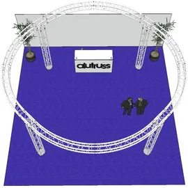 Alutruss Traversenset QUADLOCK 6082 Kreis 6,6x3,5m