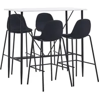 vidaXL 5-tlg. Bar-Set 5 x 5 cm Schwarz