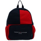 Tommy Hilfiger TH Established Kids Backpack Deep Crimson Colorblock