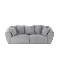 smart Big Sofa  Saturo ¦ grau ¦ Maße (cm): B: 250 H: 81 T: 106