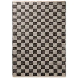 HANSE HOME Rex Juteteppich - Natur Wohnzimmerteppich, Jute & Baumwolle, Handgewebt, Schachbrett, Robust & Pflegeleicht, Naturfaser Teppich für Wohnzimmer, Schlafzimmer - Natur Weiß Schwarz, 200x300cm