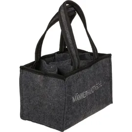 Out of the Blue Handtasche für 6 Bierflaschen Bestickt MÄNNERHANDTASCHE/Maße: 24 x 14 x 16 cm