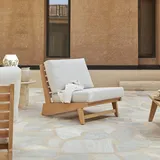 Outdoor Sessel Olia aus massivem Teakholz