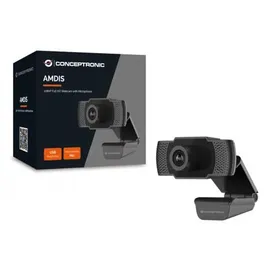 Conceptronic AMDIS 1080P Full HD Webcam Schwarz