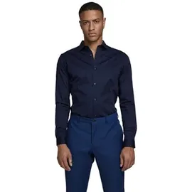 JACK & JONES Hemd Parma für Business in Dunkelblau-XXL