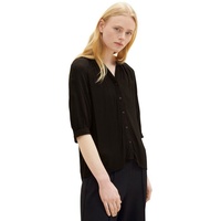 Tom Tailor Denim Bluse STRUCTURED in Schwarz | Gr.: