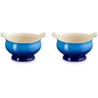 Le Creuset Suppenterrine 2-tlg. Blau
