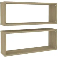 vidaXL Wandregal 60 x 15 x 23 cm Braun