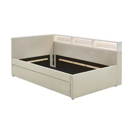 Möbel Kraft Polsterbett 112 x 210 cm Beige