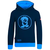 TROLLKIDS Baumwoll Hoodie Pullover mit Kapuze Troll, Marineblau/Mittelblau, Größe 98 - 98