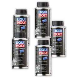 5x 125ml LIQUI MOLY 1580 Motorbike Oil Additive Motorradöl Motor Öl Additiv