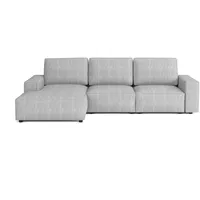 Emoebel24 Modular Ecksofa Fergi Links L-form 289x166x90 cm Grau - Grau