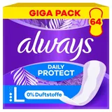 Always Daily Protect Slipeinlagen Long (64 Binden), Gigapack, ohne Duft