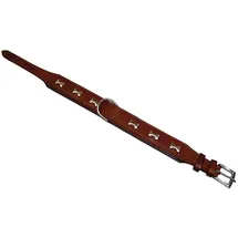 Nobby Leder Halsband CERRO, Cognac/braun 40 cm (36-39 cm), 30 mm, 1 Stück