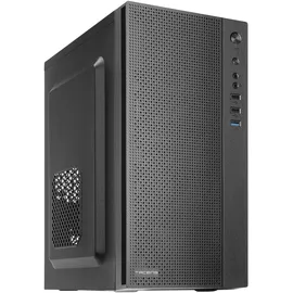 Tacens Anima AC5500, Kompaktes Micro ATX PC Gehäuse, Front-Mesh Kühlung, 500W Netzteil, USB 3.0, Schwarz