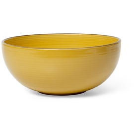 Kähler Design Colore Schale aus Steingut hergestellt, Handbemalt, in der Farbe: Safron yellow, Durchmesser: 19 cm, 690643