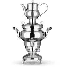 BEEM Samowar ODESSA 3l 1800W Edelstahl mit Dispenser - Silber