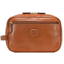 Bric's Life Pelle Kulturbeutel Leder 25 cm cognac