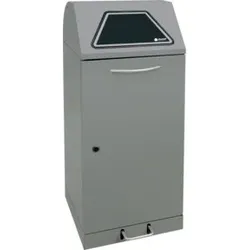 Stumpf Sortsystem Modul-Vario 120 graualu-struktur ProSlide-System, 120 Liter Trethebel