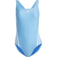 Adidas Women's 3-Stripes Swimsuit Badeanzug, Blue Burst/Green Spark,42 EU