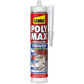 UHU POLY MAX Power TRANSPARENT Klebe- und Dichtmasse Herstellerfarbe Transparent 47855