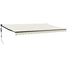 vidaXL Elektrische Markise 500 x 300 cm weiß