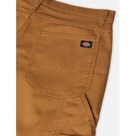Dickies Arbeitshose "Dickies Workwear Hosen DUCK CARPENTER TROUSERS", Mädchen, Gr. 38x32, Länge 32, braun (braun duck), Obermaterial: 65% Polyester, 35% Baumwolle, Hosen Arbeitshose