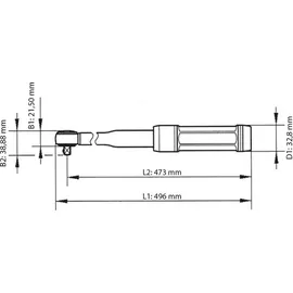 TECPO Drehmomentschlüssel 1/2 Zoll 20-200 Nm