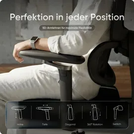 deskspace Move Pro Drehstuhl Schwarz