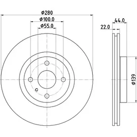 Hella Bremsscheibe 8dd355132111