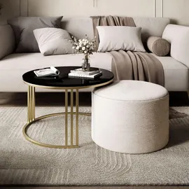 lookway LORI Beige Metall 70 x 49 x 70 cm