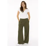 Zwillingsherz Bundfaltenhose Bundfalten Khaki L/XL
