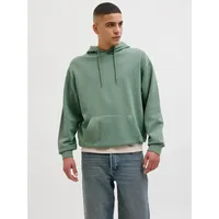 JACK & JONES Hoodie 'Charge Faded' in grün |