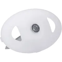 100 Stück Nagelscheiben Ø 3x40 mm mit Montagenagel Stahl oval Weiß