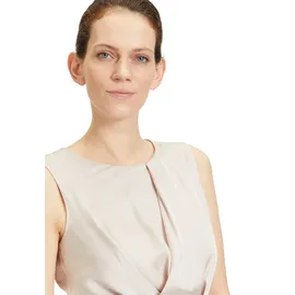 Betty & Co Midikleid Plissee Grau/Beige 44