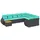 vidaXL Gartensofa-Set 10-tlg. schwarz