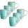 Mäser Kaffeebecher 0,38 l Blau 6 St.