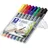 Staedtler Permanent Marker 8 St. Blau/Braun/Gelb/Grün/Orange/Rot/Schwarz/Violett