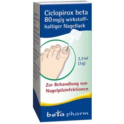 Ciclopirox beta 80mg/g 3,3 ml