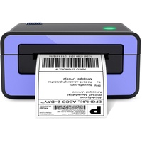 POLONO Etikettendrucker, DHL Thermodrucker Labeldrucker, Label Printer Thermodrucker Desktop Etikettendruck für Amazon, Ebay, Etsy & Shopify, DHL ups USB Mac/PC