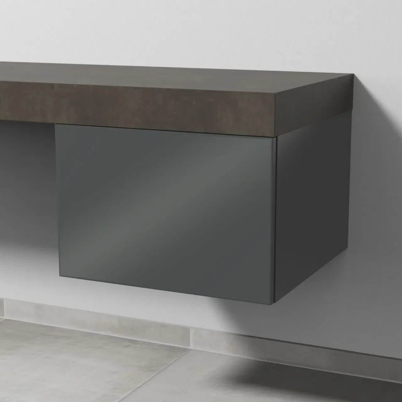 Sanipa Anbau-/Solitärschrank mit Auszug 2morrow (P223179) 340x500x520, P223179 P223179