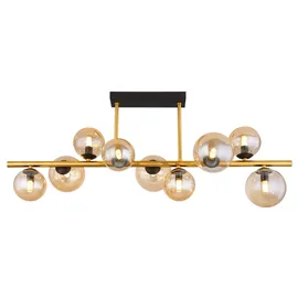 GLOBO Riha 9x G9 LED schwarz matt