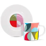 REMEMBER Espressotasse mit Unterteller 0,08 l Mehrfarbig
