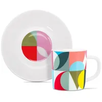 REMEMBER Espressotasse mit Unterteller 0,08 l Mehrfarbig