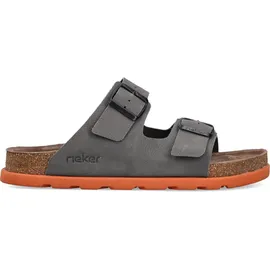 Rieker Herren 21190 Pantolette, grau 41 EU