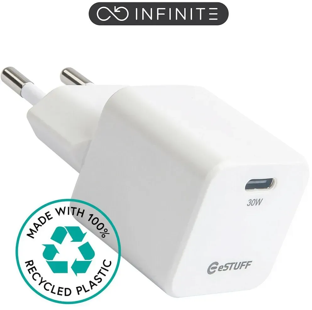 eSTUFF ES637027 Ladegerät für Mobilgeräte Smartphone Weiß AC Schnellladung Drinnen