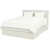 Möbel Kraft Boxspringbett 140 x 200 cm Weiss