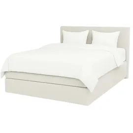 Möbel Kraft Boxspringbett 140 x 200 cm Weiss