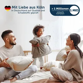 Blumtal Matratzenschoner 2er Set 90 x 200 cm weiß