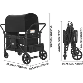 Vevor Bollerwagen schwarz